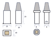 Série X1 - Sondes miniatures et sub-miniature - SOFRANEL
