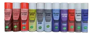 Gamme aérosol de produit de ressauge Fluxo